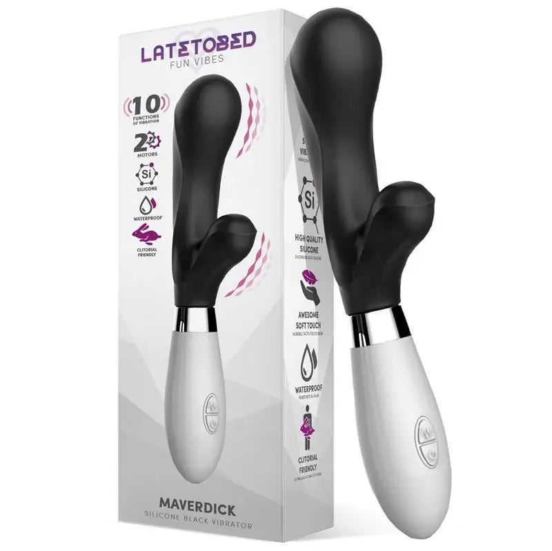 Latetobed Vibrator Silicone Black