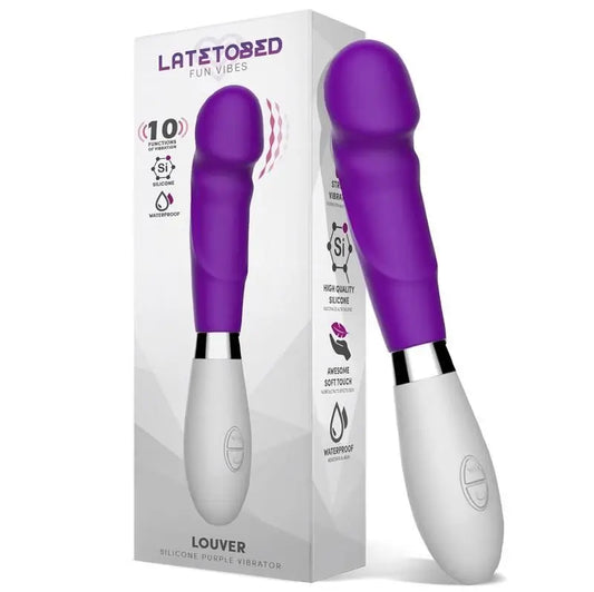 Latetobed Purple Silicone Vibrator