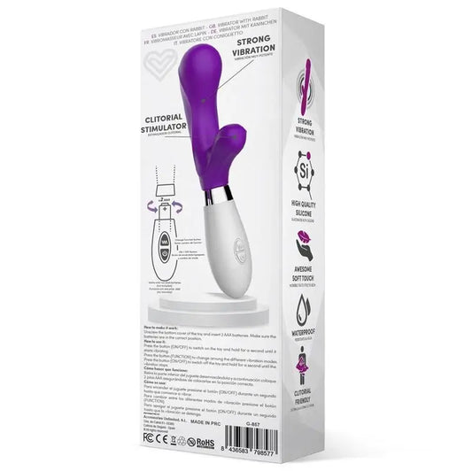 Latetobed Purple Silicone Vibrator