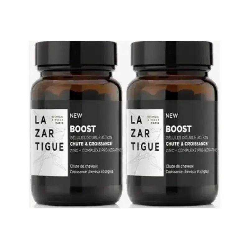 Lazartigue Capsules Chute de Cheveux, Pack 2 x 30 capsules
