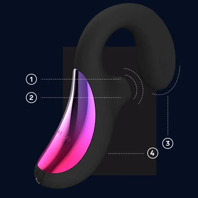 Lelo Enigma Cruise Masseur sonique à double stimulation Noir