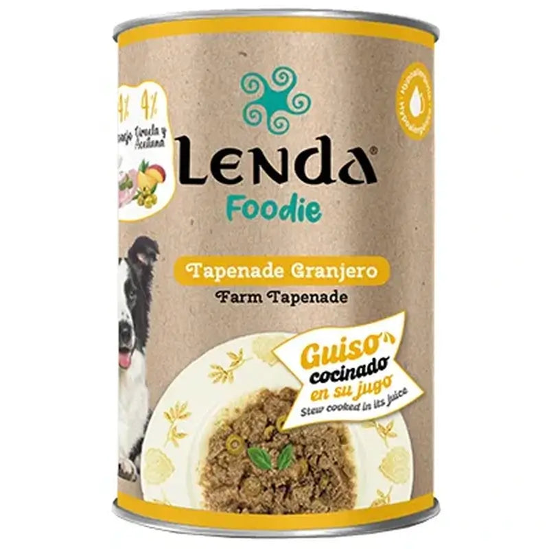 Lenda Foodie Tapena du fermier pour chien, 12x400 g