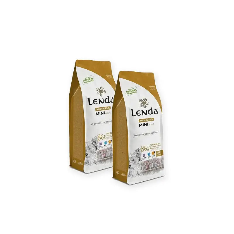 Lenda Chien Mini Viande et Poisson, lot de 2 x 6 kg