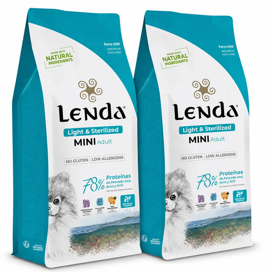 Lenda Dog Mini Light stérilisé, 2 X 2 kg