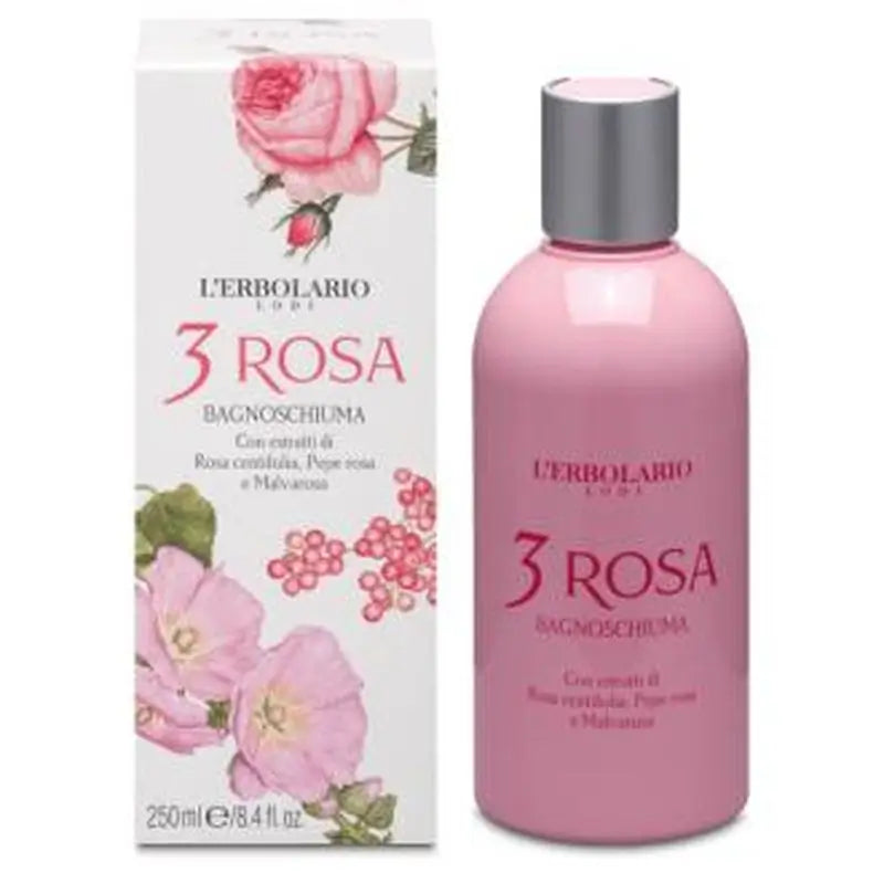 L'Erbolario 3 Roses Bath Gel 250Ml.