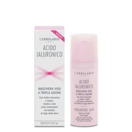 L'Erbolario Hyaluronic Acid Triple Action Face Mask 50M