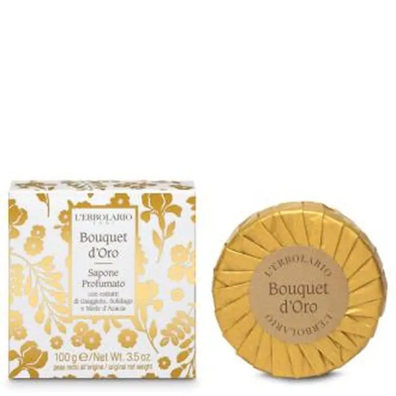 L'Erbolario Bouquet De Oro Perfumed Soap Bar 100Gr.