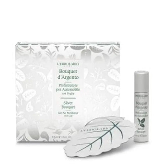 L'Erbolario Silver Bouquet Car Perfume Car Perfumer With Leaf