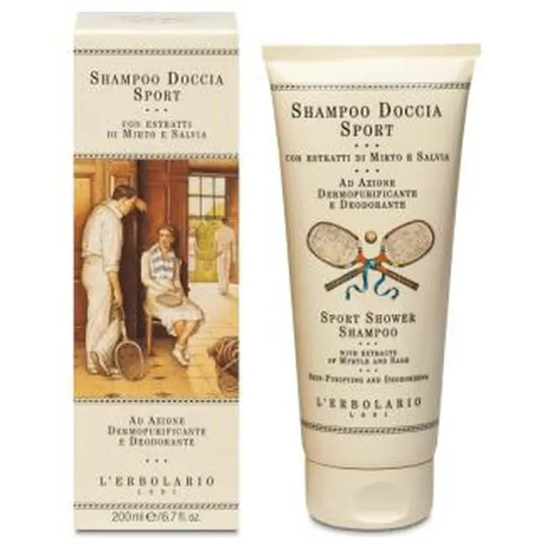 L'Erbolario Sport Shower Shampoo 200Ml.