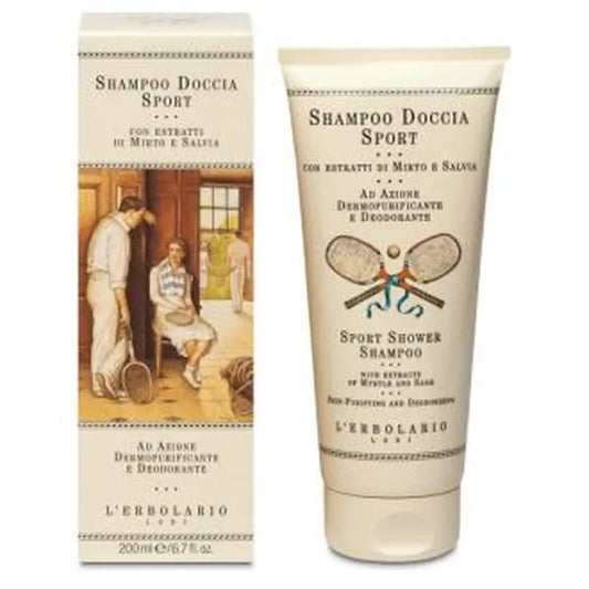 L'Erbolario Sport Shower Shampoo 200Ml.