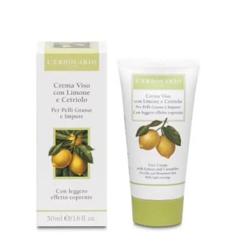 L'Erbolario Face Cream Lemon & Cucumber 50Ml.