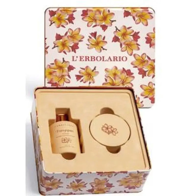 L'Erbolario Frangipani Duo Gel 300Ml + Body Cream 200Ml.