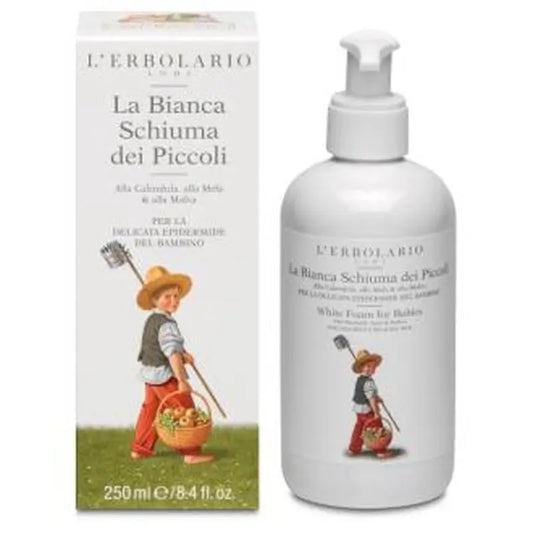 L'Erbolario Children's White Foaming Gel Body Hair 250Ml.