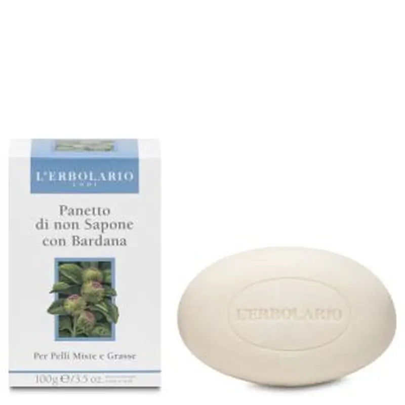 L'Erbolario Soap Without Soap Facial Burdock Lozenge 100Gr.