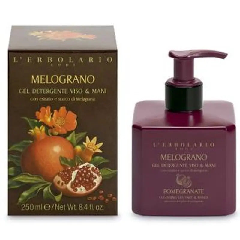 L'Erbolario Melograno Face & Hand Washing Gel 250Ml.