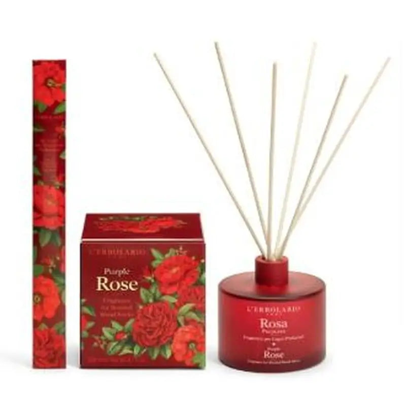 L'Erbolario Rosa Purpurea Wood Fragrance (Mikados) 200Ml
