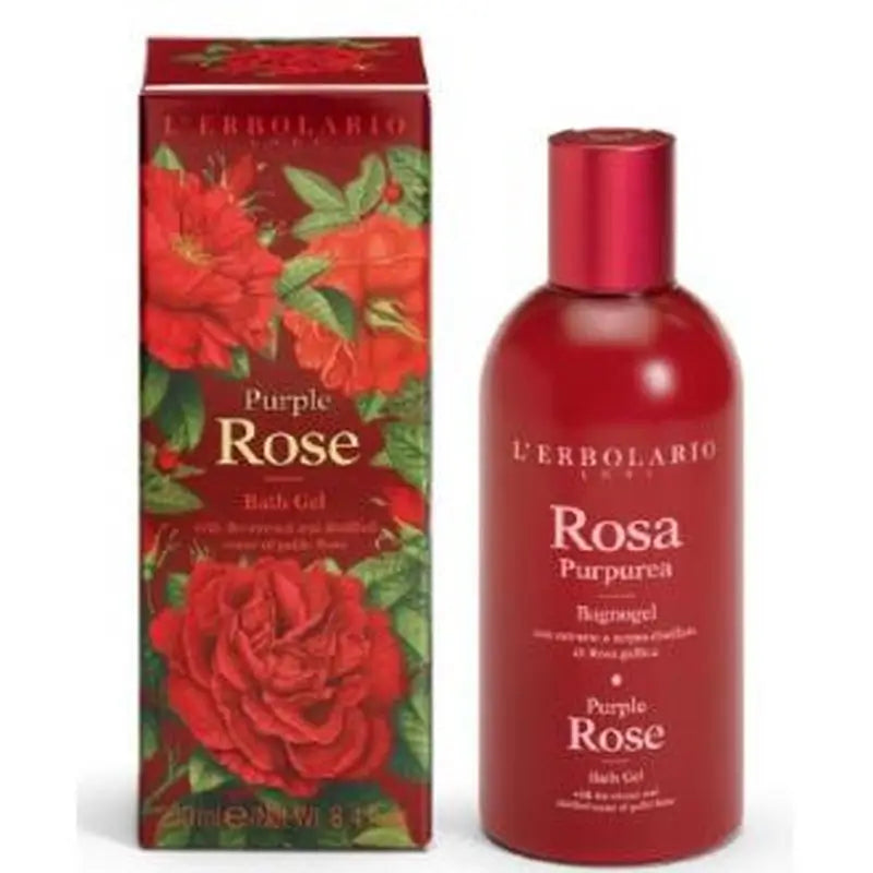 L'Erbolario Rosa Purpurea Bath Gel 250Ml.
