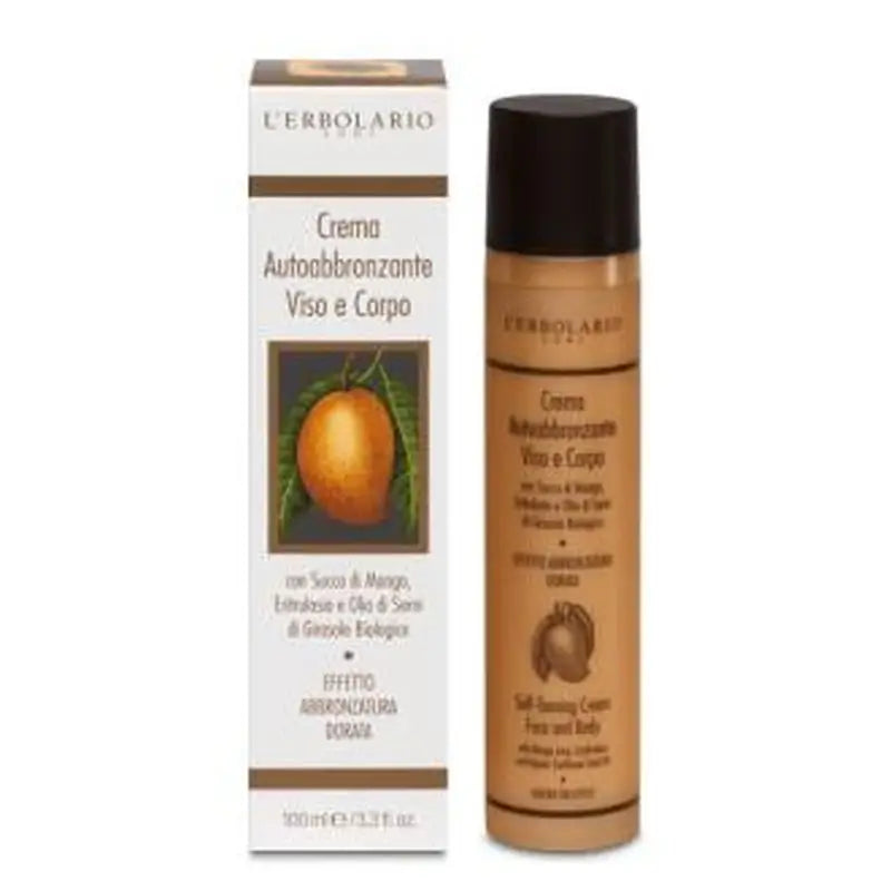 L'Erbolario Solar Self Tanning Cream Mango Juice 100Ml.