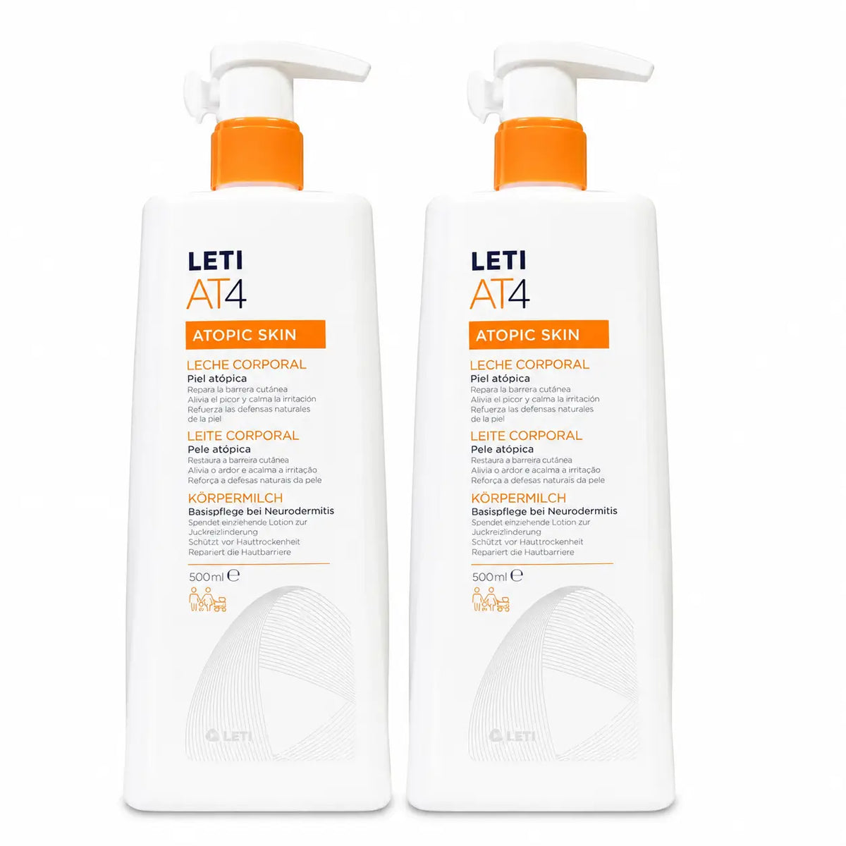 Leti At4 Body Milk Atopic Skin 500 ml pack 2