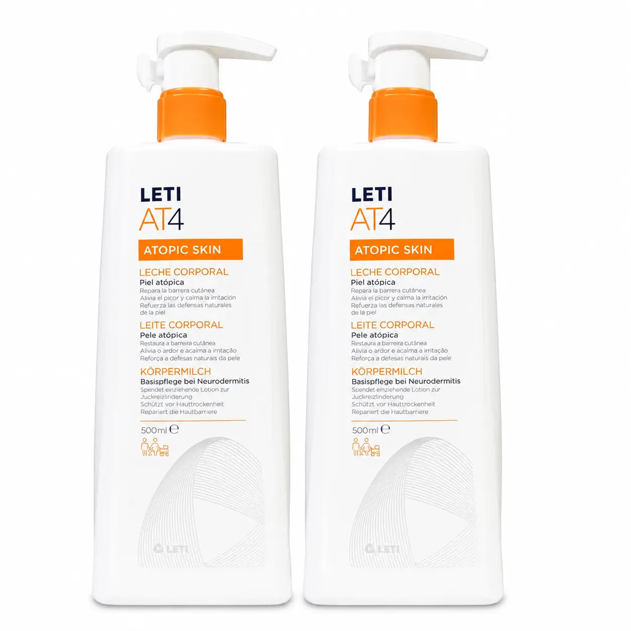 Leti At4 Body Milk Atopic Skin 500 ml pack 2