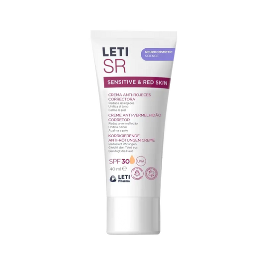 Leti Sr Antiredness Corrective Cream Spf30 With Colour , 40 ml