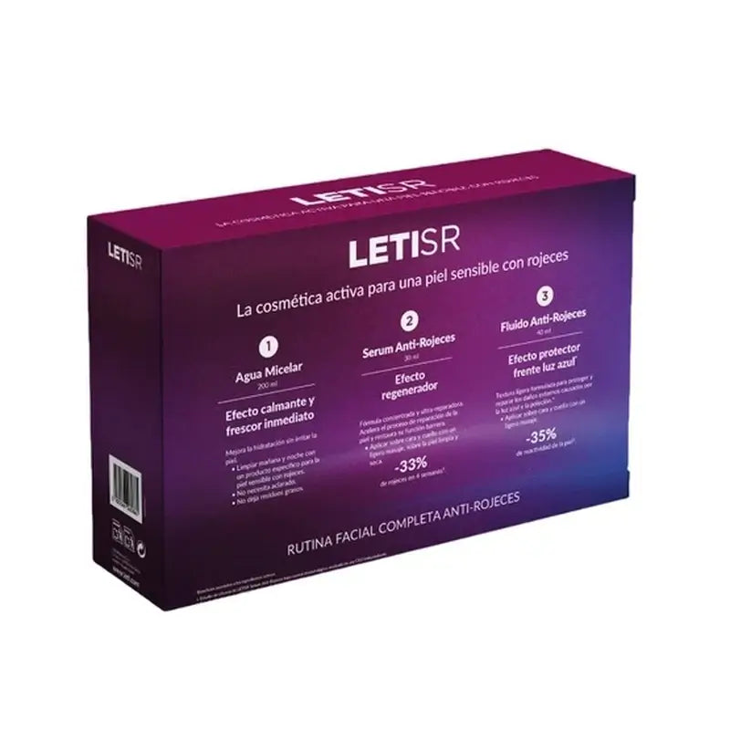 Leti SR Anti-rougeurs Sérum de poitrine de Noël + Fluide + Eau micellaire Cadeau