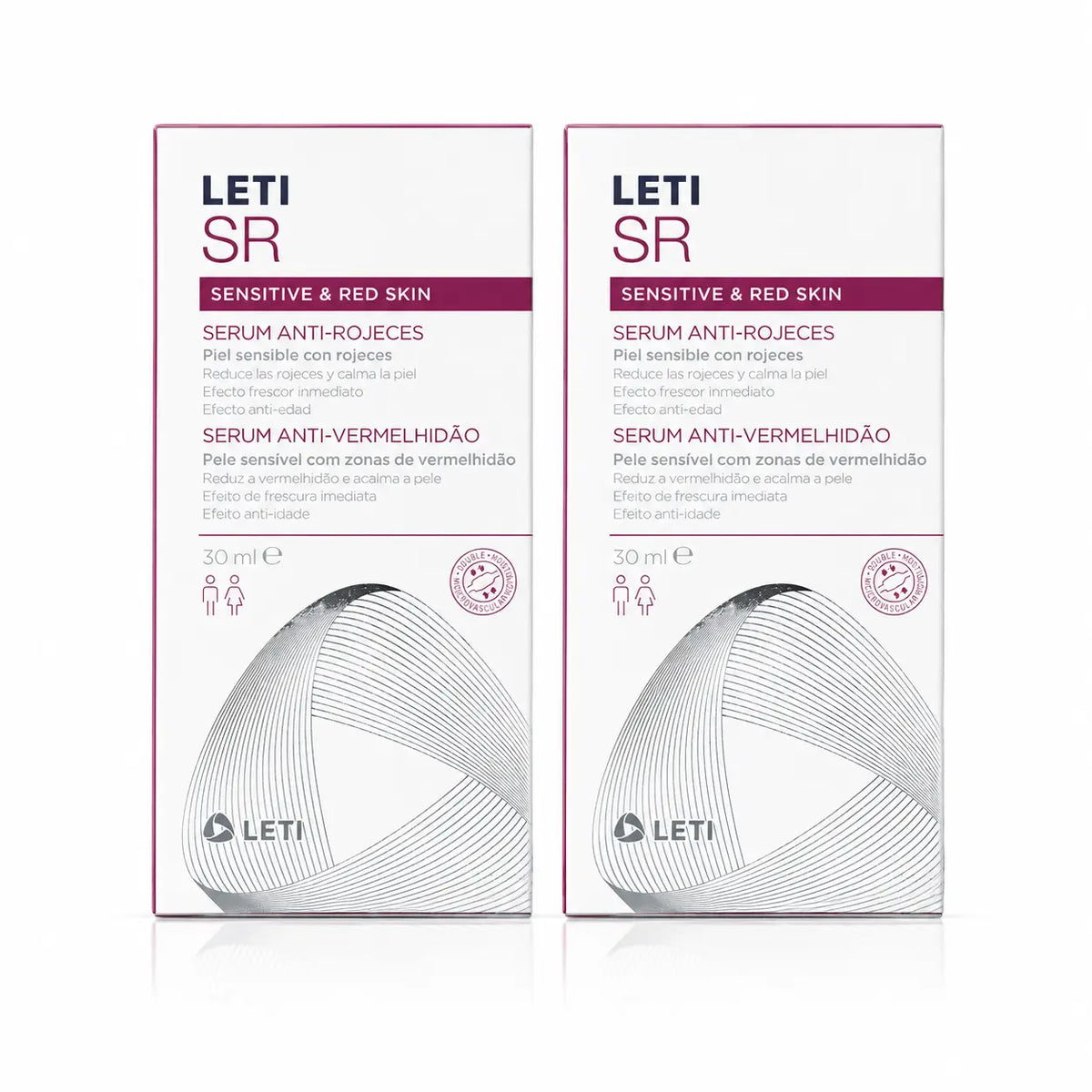 Leti SR Sérum anti-rougeurs, 30 ml pack 2