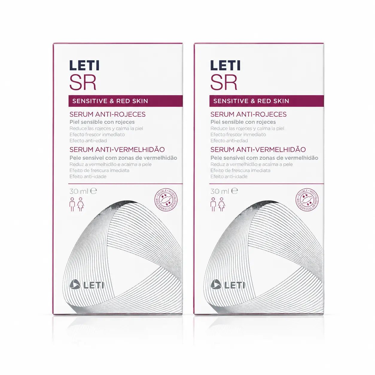 Leti SR Sérum anti-rougeurs, 30 ml pack 2