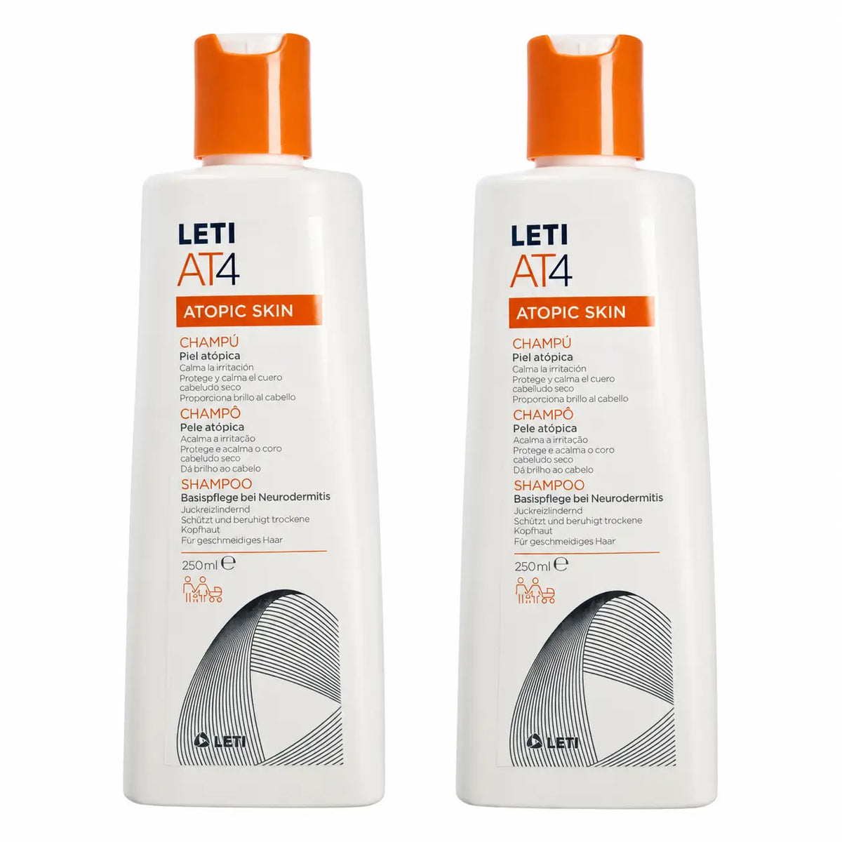 Shampooing Letiat4, 250 ml paquet de 2