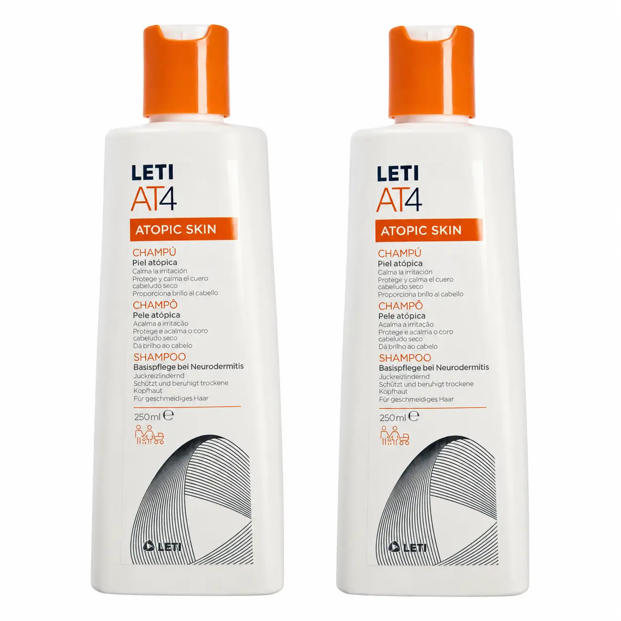 Shampooing Letiat4, 250 ml paquet de 2