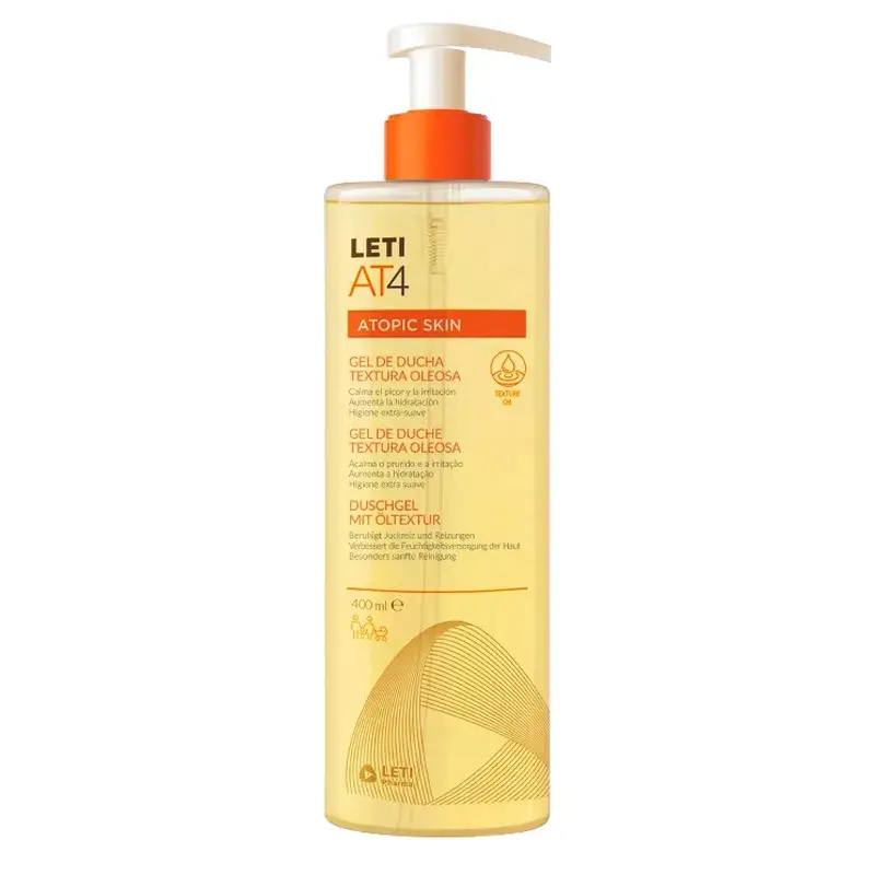 Letiat4 Leti At4 Gel douche à la texture huileuse, 400 ml