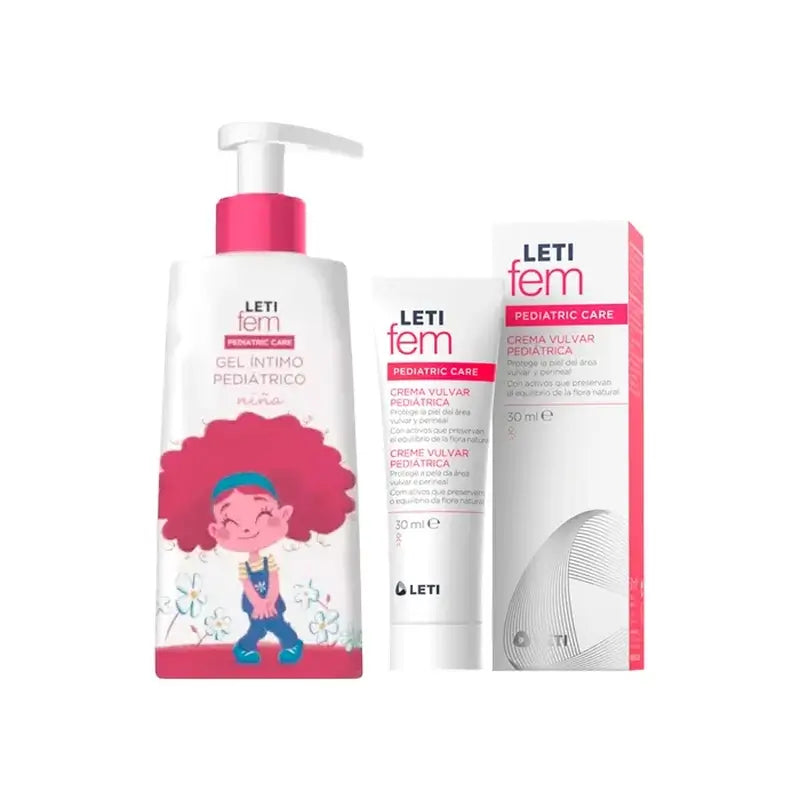 Letifem Pack Gel Pédiatrique 250 Ml + Crème Vulvaire 30 Ml