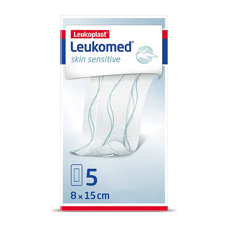 Leukoplast Leukomed Skin Sensitive, 8 Cm X 15 Cm, 5 Pcs.