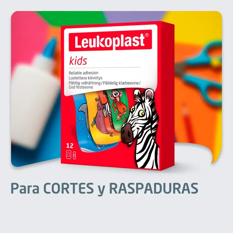 Leukoplast Kids Zoo, assortiment de 12 pièces