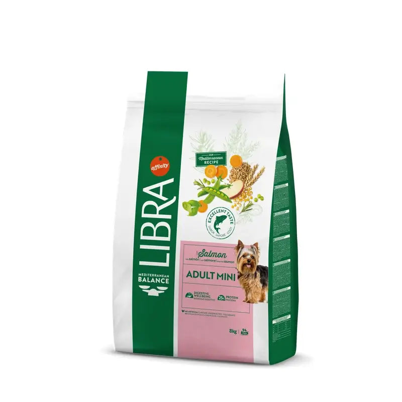 Libra Canine Adult Mini Salmon 8Kg, nourriture pour chiens