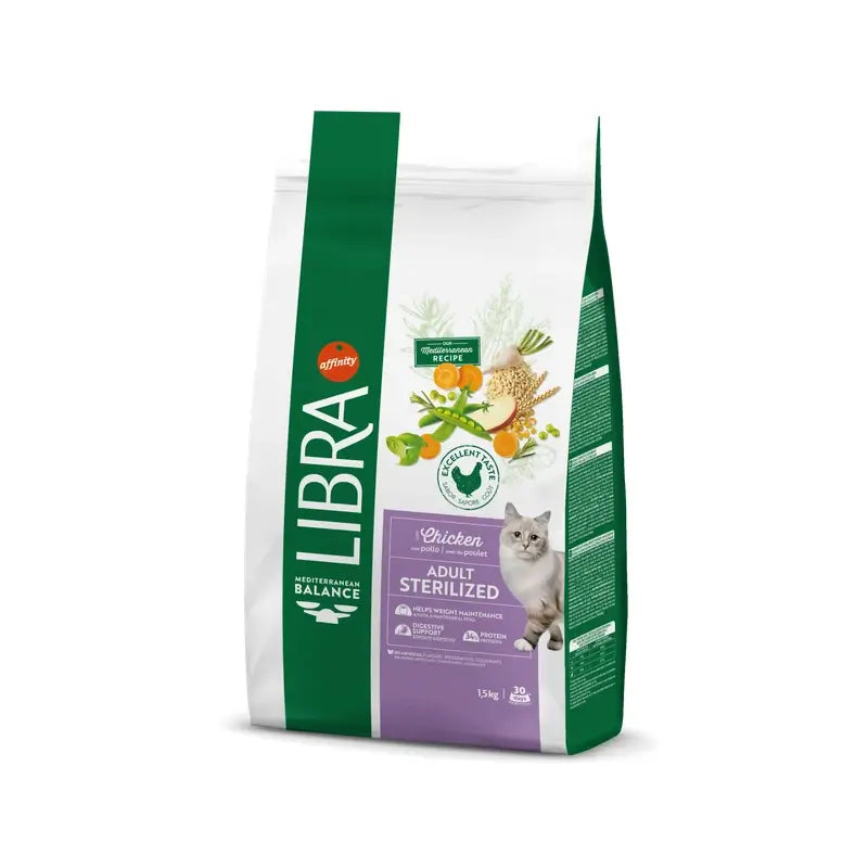 Libra Feline Adult Sterilised 1,5Kg, nourriture pour chats