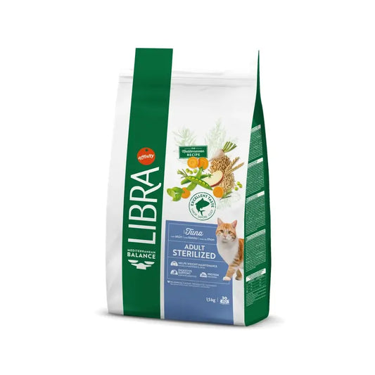 Libra Feline Adult Sterilised Tuna 1,5Kg, nourriture pour chats