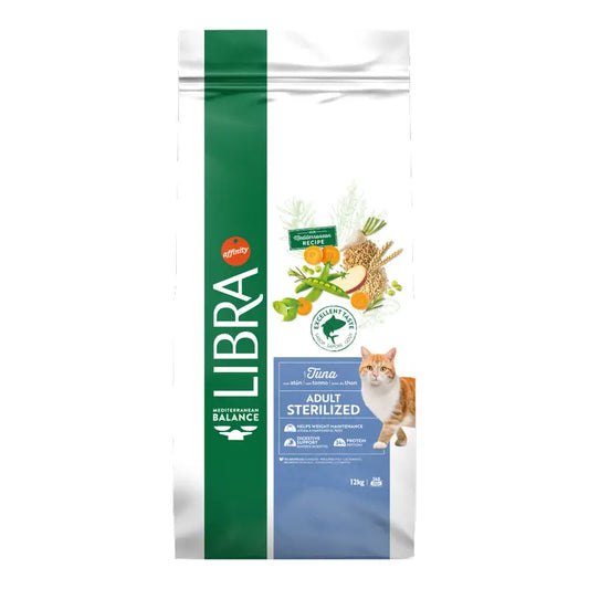 Aliment pour chats « Libra », au poisson, gamme Premium, 12 kg