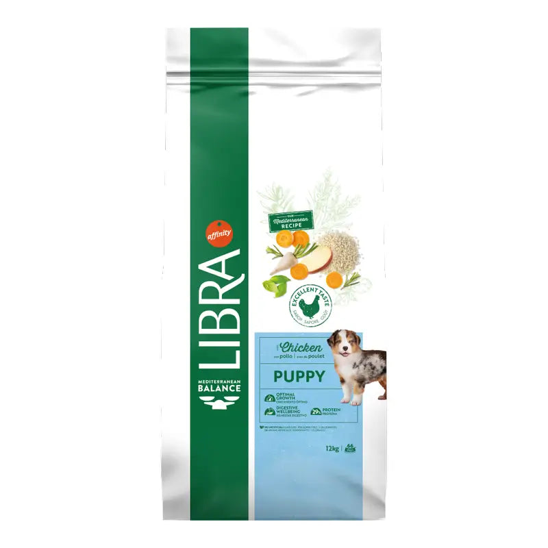 12 kg d'aliments pour chiens « Libra », au poulet, gamme Premium