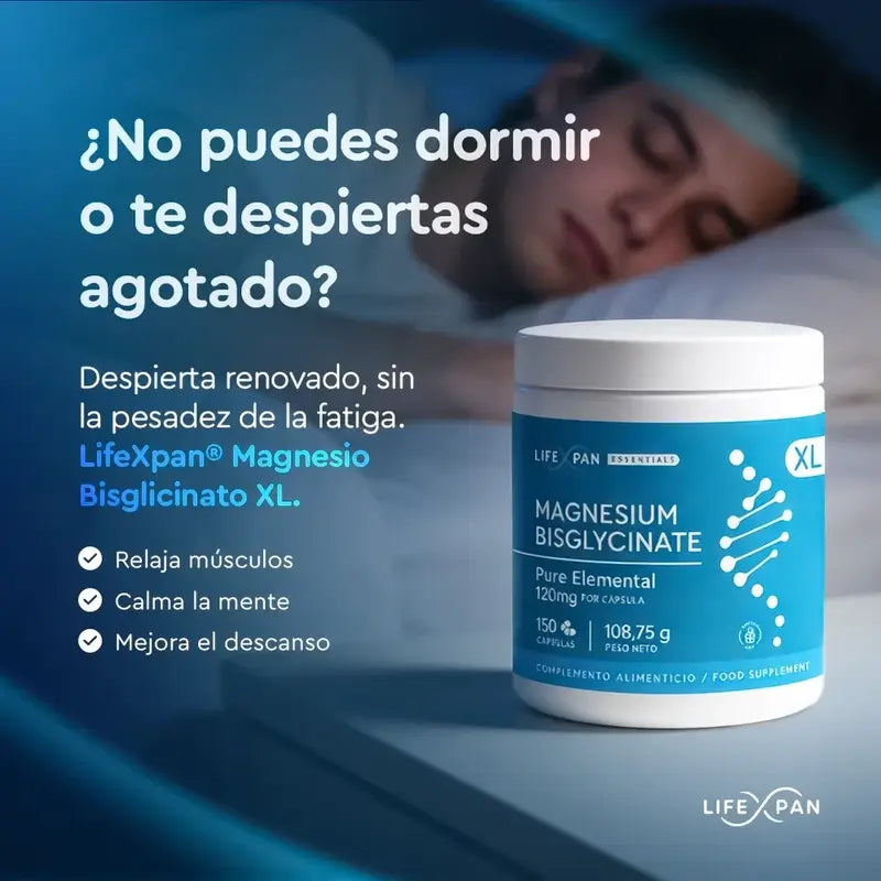 Lifexpan Magnésium Bisglycinate Xl , 150 gélules