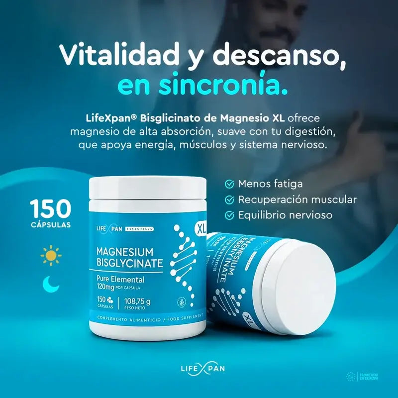 Lifexpan Magnésium Bisglycinate Xl , 150 gélules