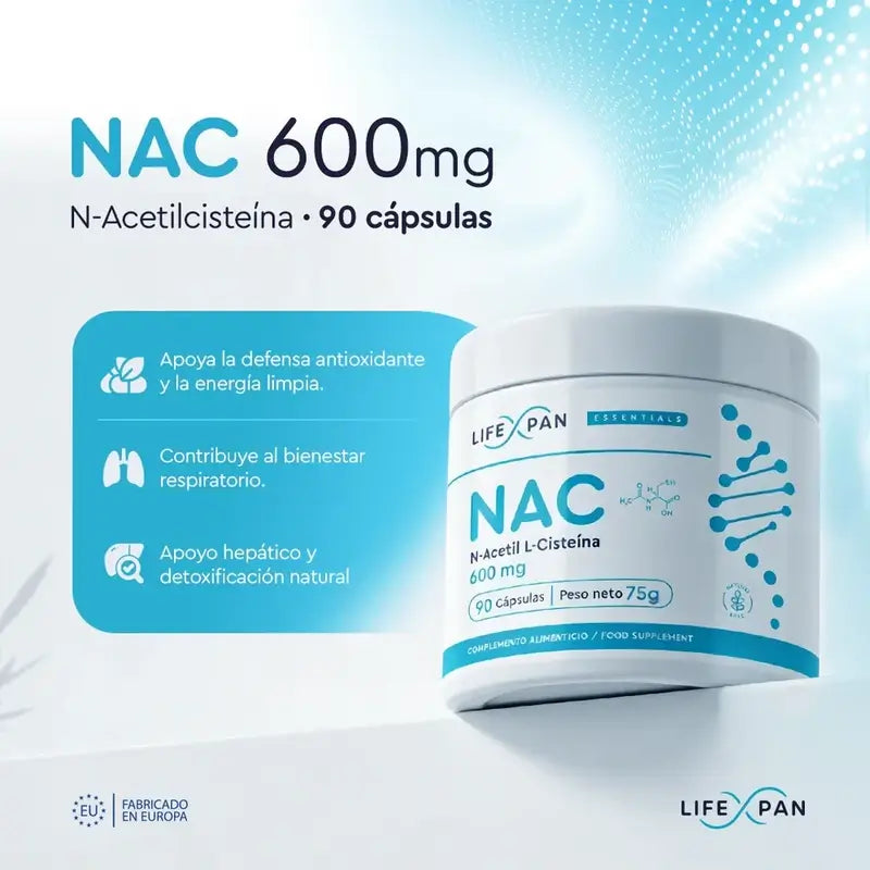 Lifexpan Nac 600 Mg N-Acétylcystéine , 90 gélules