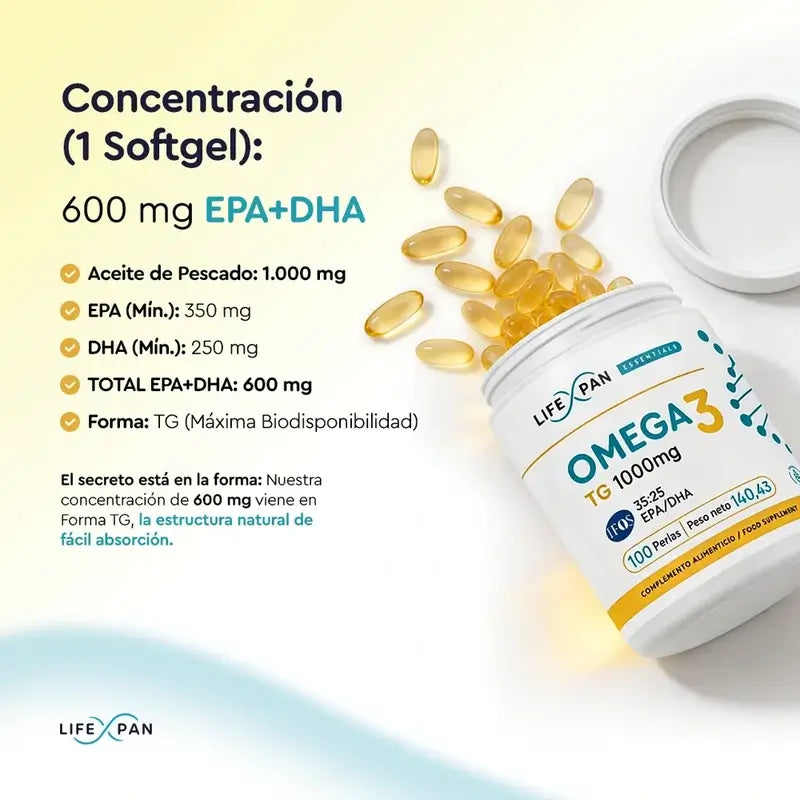 Lifexpan Omega 3 Ultra Pure Ifos 1000 Mg , 100 gélules