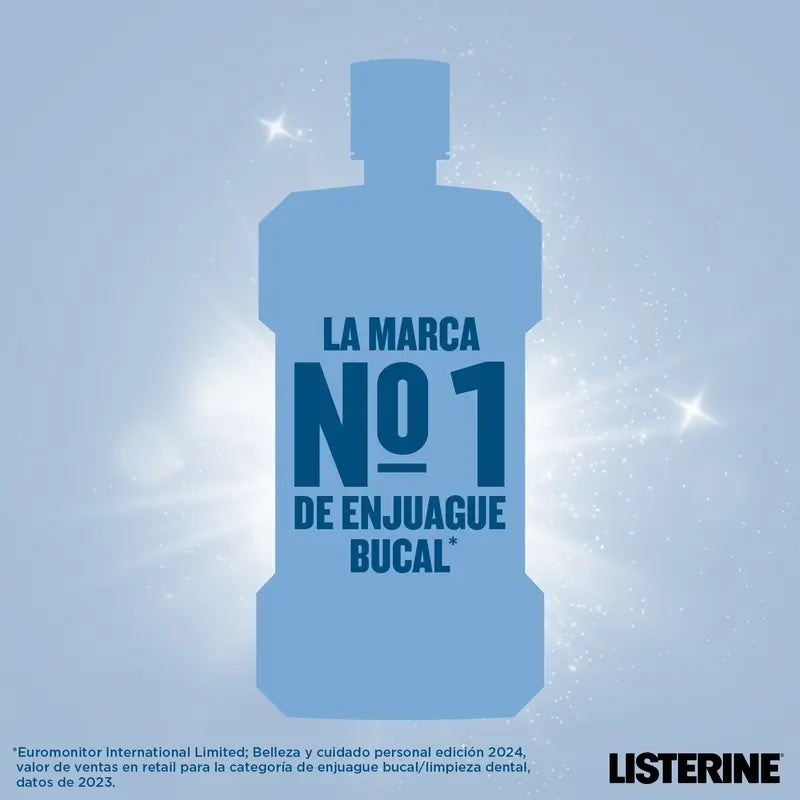 Rince-bouche Listerine, Advanced White avec blanchisseur, saveur menthe douce, sans alcool 2 X 1000ml Pack