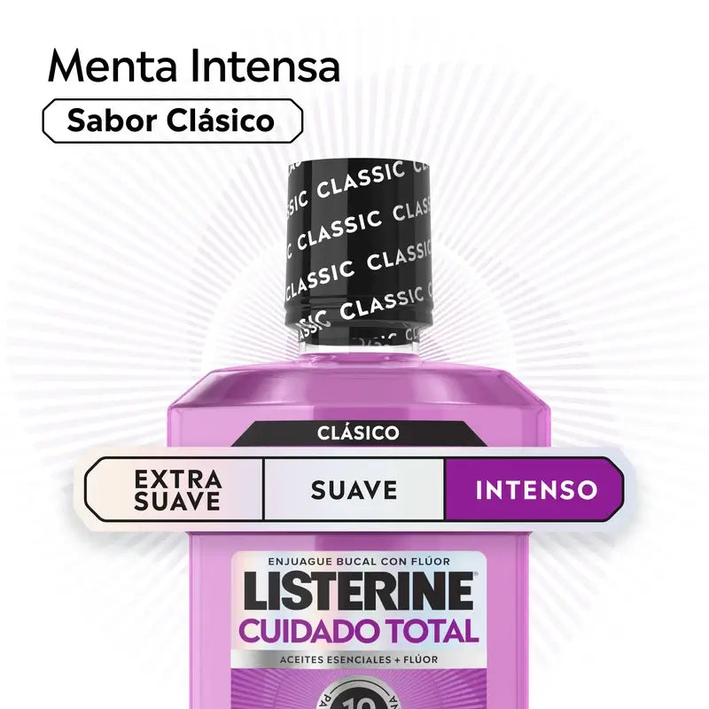 Rince-bouche Listerine Total Care Saveur Menthe, paquet de 2X1L
