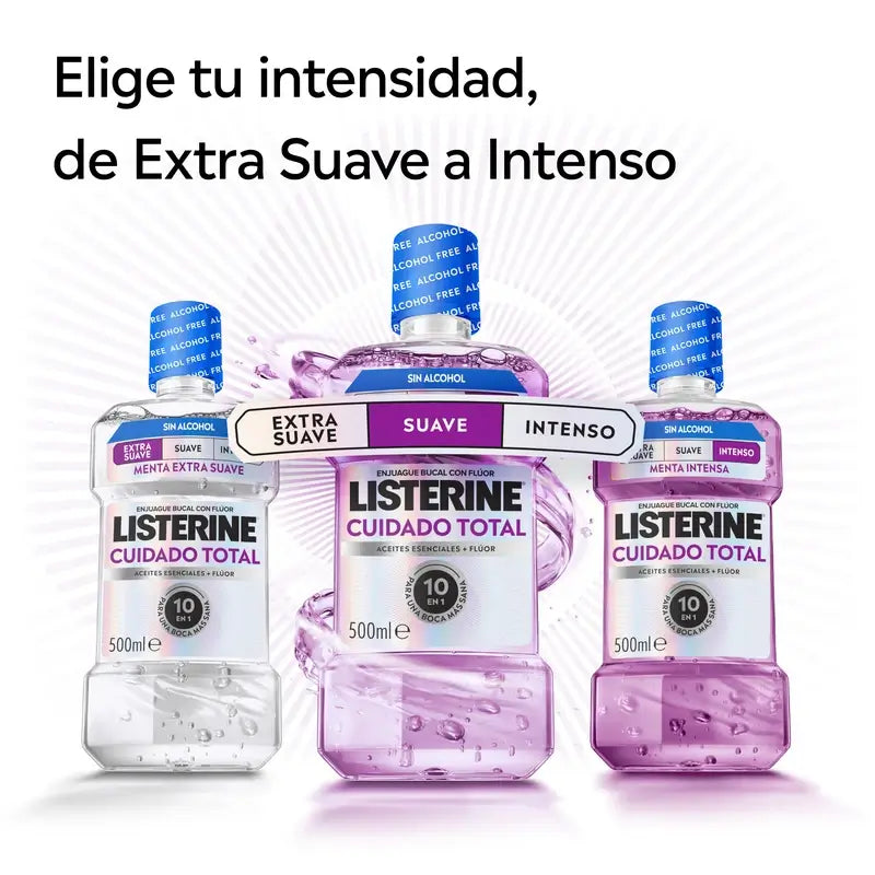 Rince-bouche Listerine Total Care Saveur Menthe, paquet de 2X1L