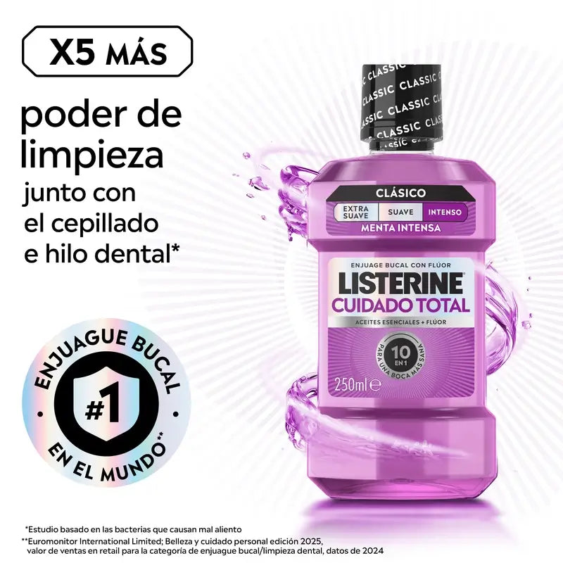 Listerine Total Care Bain de bouche à la menthe, 250 ml