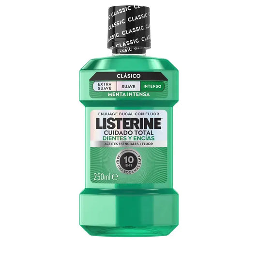 Rince-bouche Listerine pour la protection des dents et des gencives, menthe fraîche, 250 ml