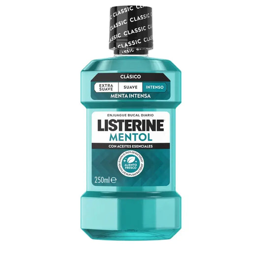 LISTERINE Bain de bouche au menthol, 250 ml