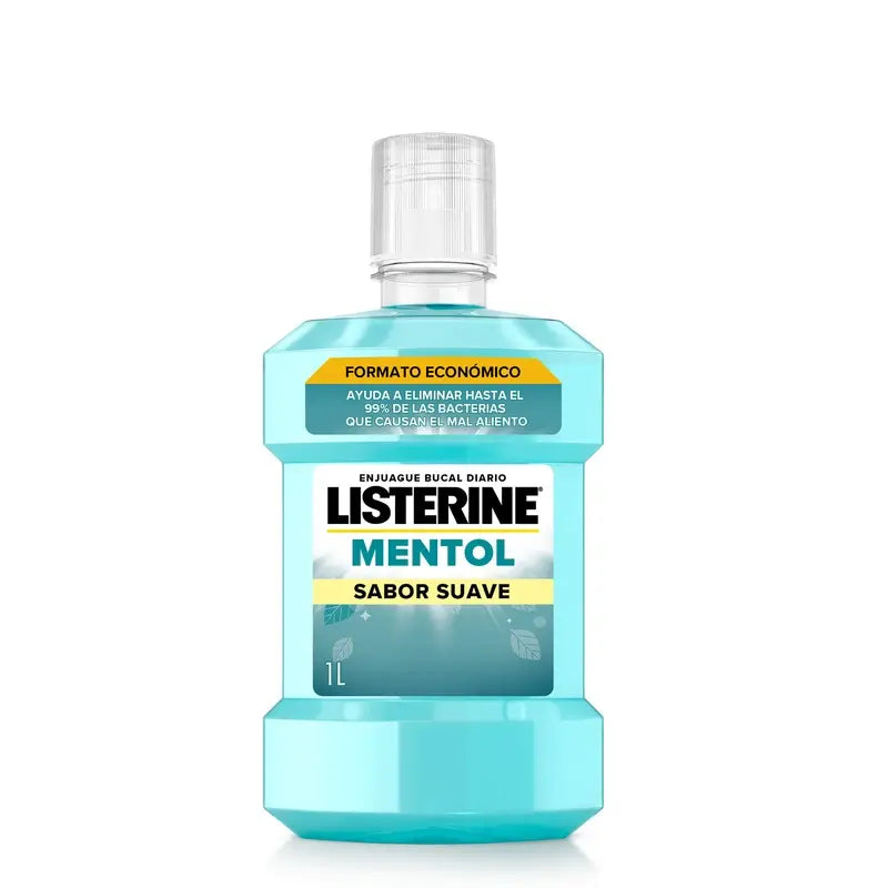 Listerine, bain de bouche au menthol, 1000 ml